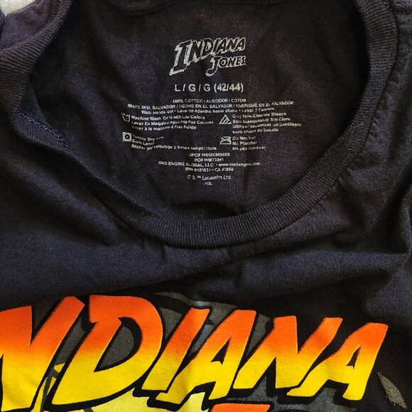 Indiana Jones TShirt 1969 Worldwide Expedition, Large, Like New Pre-Owned - Picture 3 of 4